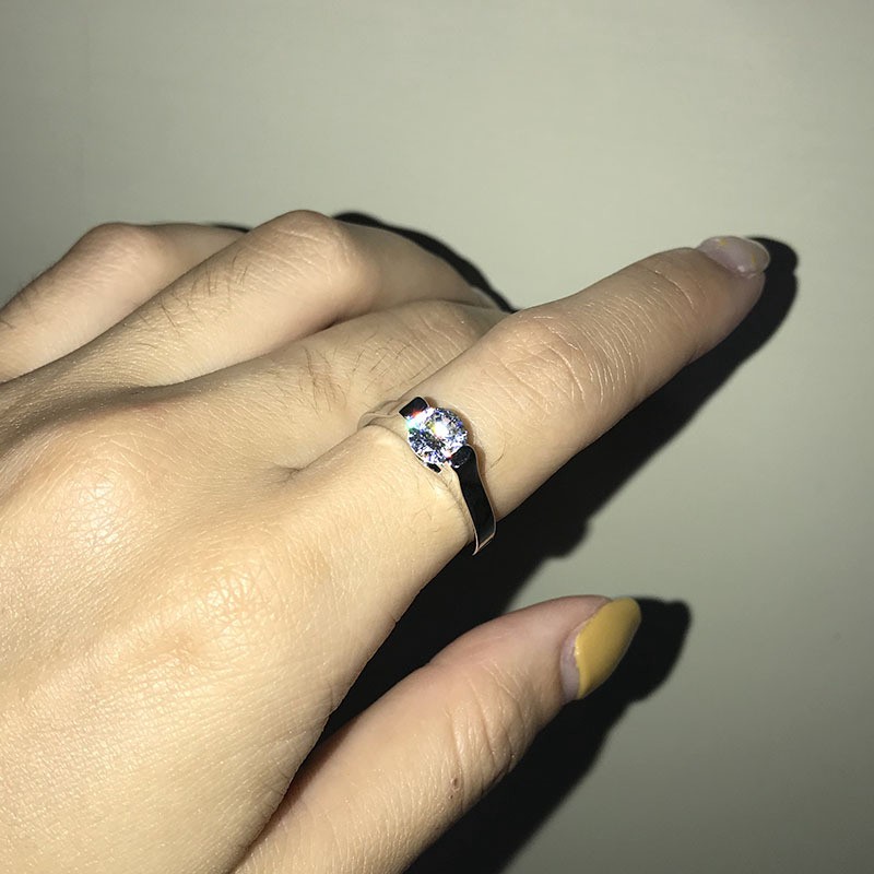 Nhẫn Đính Đá Zircon Phong Cách Âu Mỹ Cho Phái Nữ