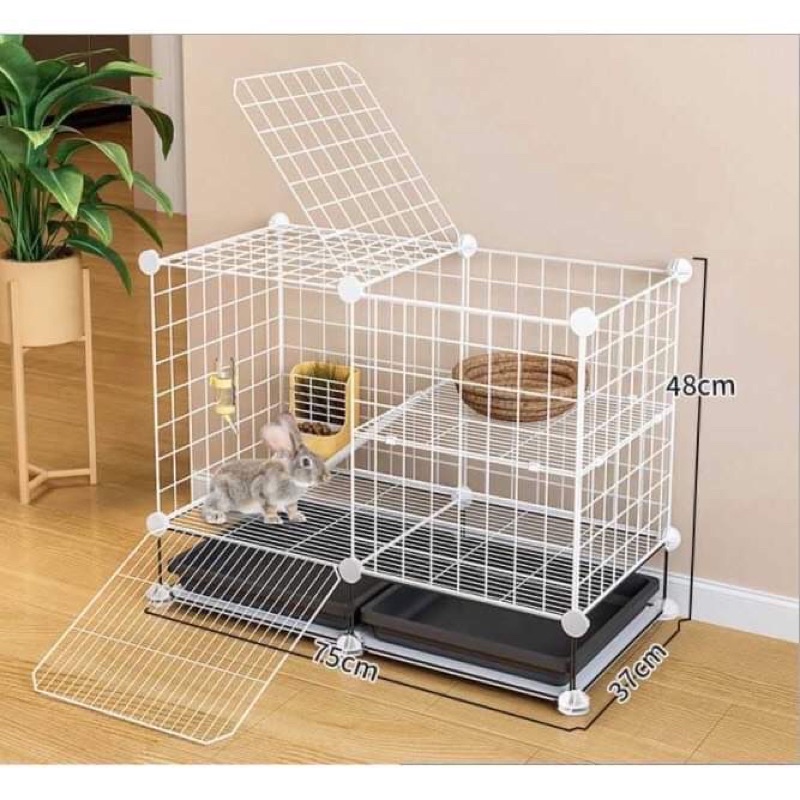 mẫu lưới làm lồng nuôi chó mèo trắng siêu xinh