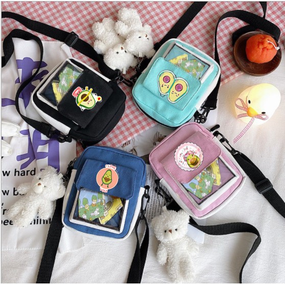 túi trong suốt quả bơ TCVII31 ita bag túi đeo chéo cute avocado dễ thương hot trend thần tượng hoạt hình idol