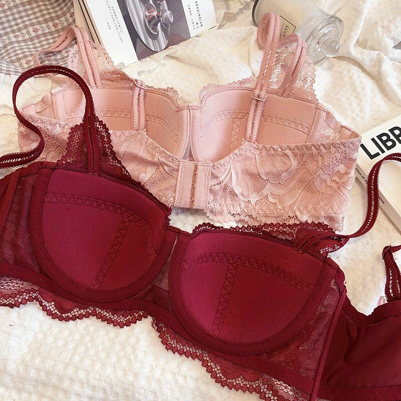 Bộ đồ lót có gọng đệm mỏng hoạ tiết hoa sexy đêm nồng cháy mã EBB40