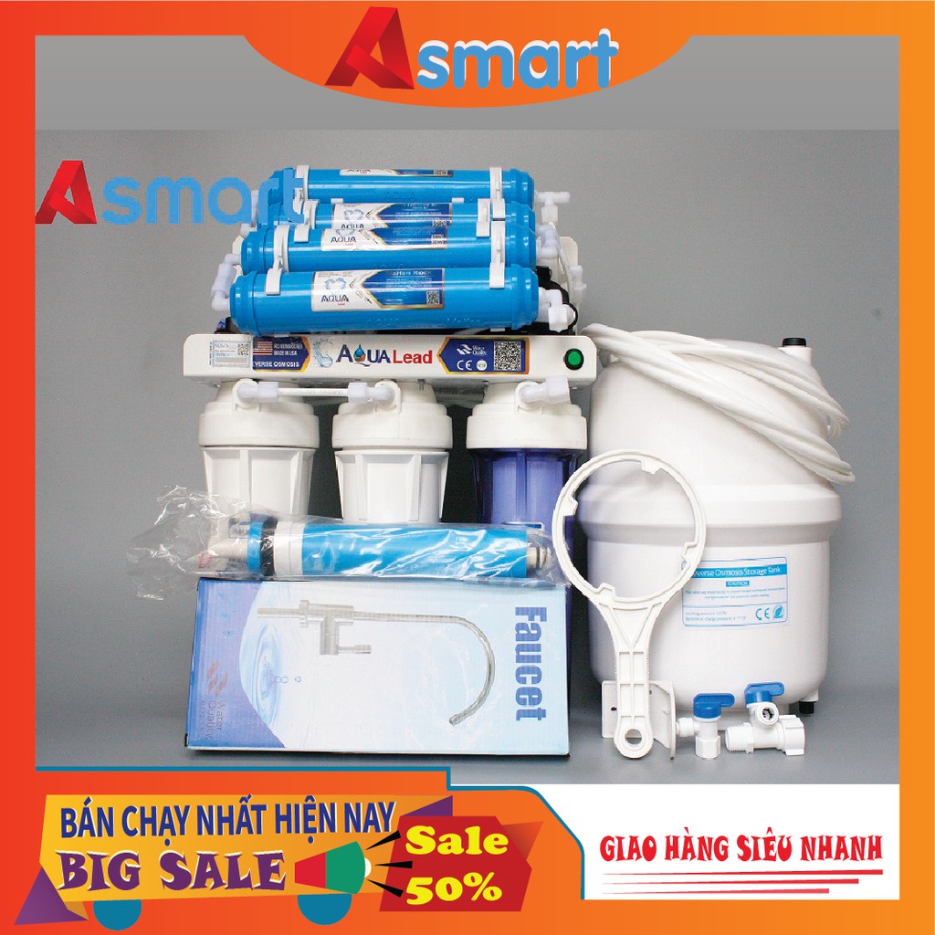 Máy lọc nước RO Aqua lead không tủ 4-8-10-11 cấp chính hãng
