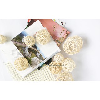 Quả cầu mây trang trí phụ kiện chụp ảnh và decor nhà handmade (Đủ Size) từ mây tự nhiên