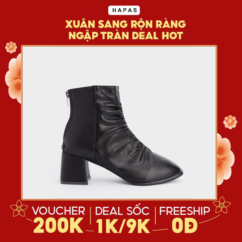 Boot Nữ Da Nhăn Rút 5P HAPAS - bot588
