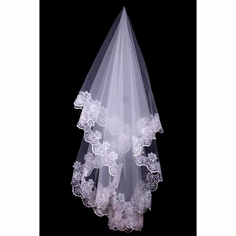 Mạng Che Mặt Vải Tuyn Phối Ren Mới 1.5M Chất Lượng Cao Cho Cô Dâu
