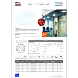 ĐÈN LED PANEL TRÒN NỔI DUHAL 12W (KDGC512)