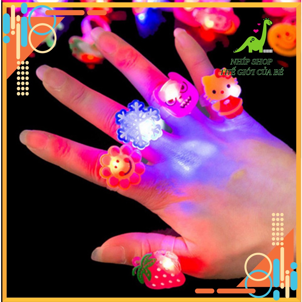 Nhẫn Hoạt Hình Có Đèn Led Phát Sáng Độc Đáo Cho Trẻ Em - Nhíp Shop