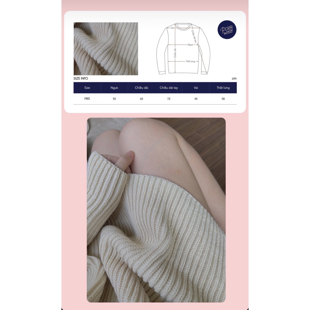 Áo len của Plainwash