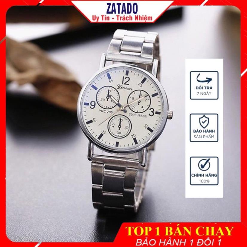 Đồng Hồ Nam Thời Trang Rẻ Đẹp Geneva KW4 ,3 Kim,Dây inox sang trọng,lịch lãm