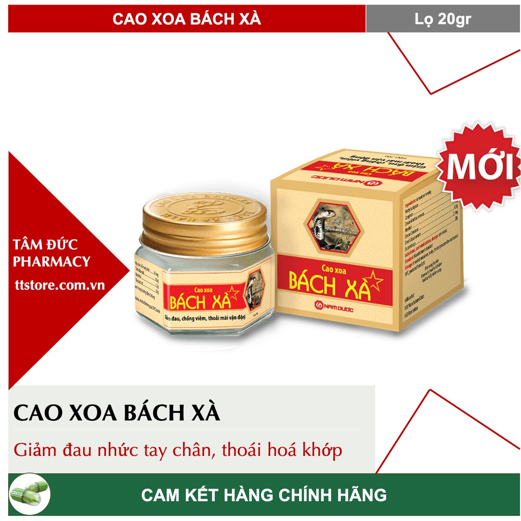 Viên khớp Bách Xà - Cao xoa Bách Xà - Giảm đau nhức, mạnh gân cốt