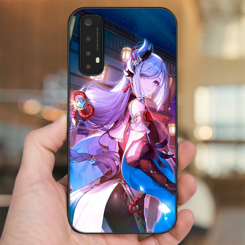 Ốp lưng Realme 7 viền đen in hình Shenhe Genshin Impact