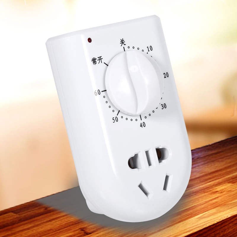 Ổ cắm điện có chức năng hẹn giờ 60 phút AC 220V 10A