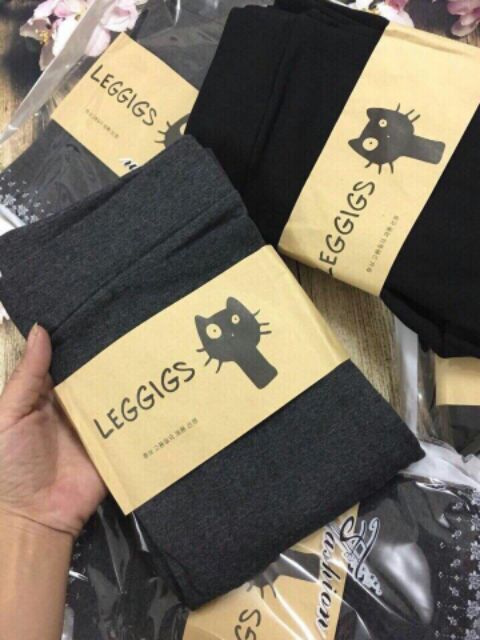 Quần legging lót lông GU, nỉ lông, nỉ lót lông mèo, GU