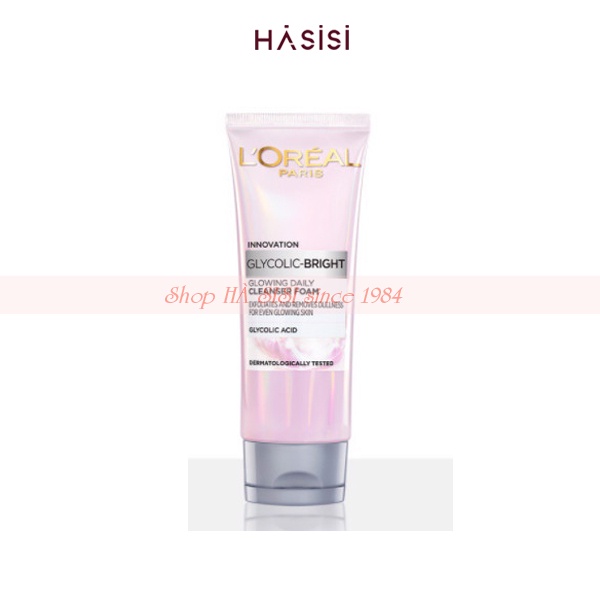Sữa Rửa Mặt Sáng Da L'OREAL - Glycolic-Bright Glowing Daily Cleanser Foam 100ml