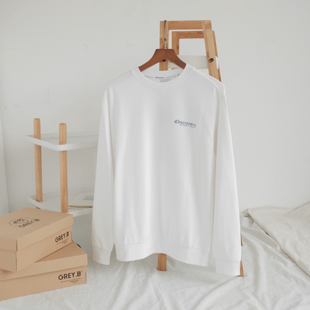 Áo Sweater Discovery Nỉ In Logo Nổi Phong Cách Hàn Quốc Nhiều Màu | BigBuy360 - bigbuy360.vn
