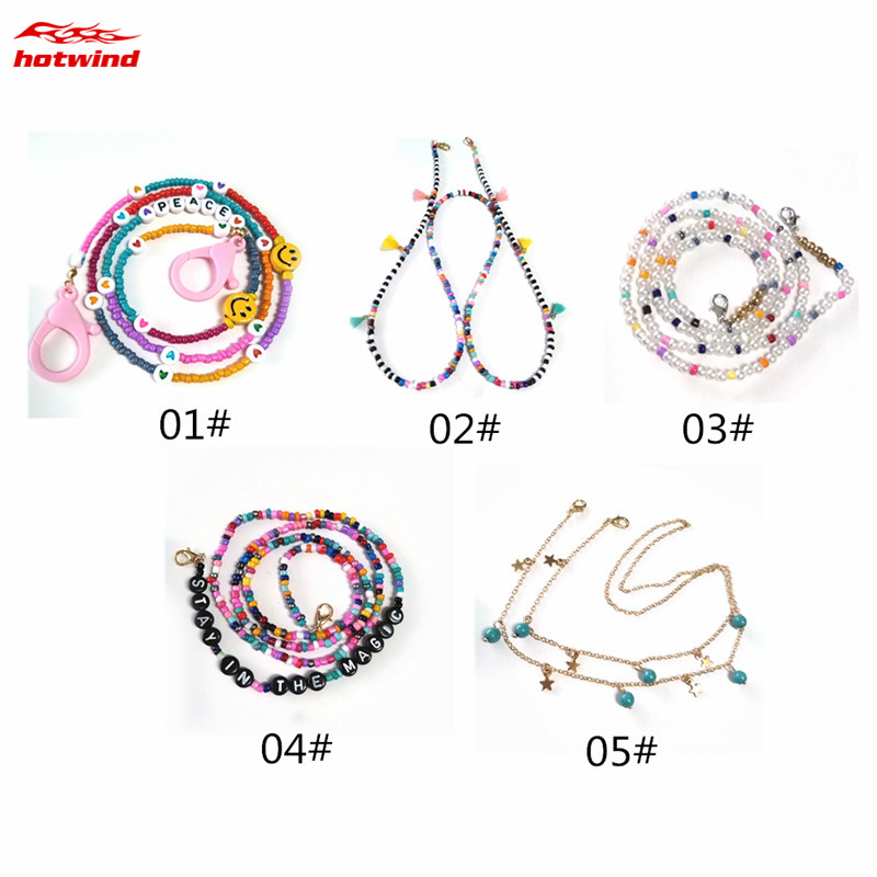 [Hàng mới về] Dây đeo khẩu trang đính hạt thời trang đẹp mắt