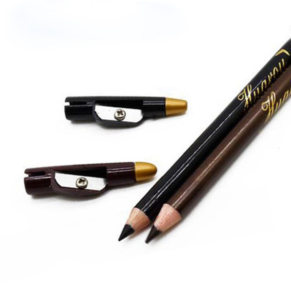 Bút Chì Kẻ Lông Mày Màu Đen / Nâu Thời Trang Có Nắp Gọt Tiện Dụng