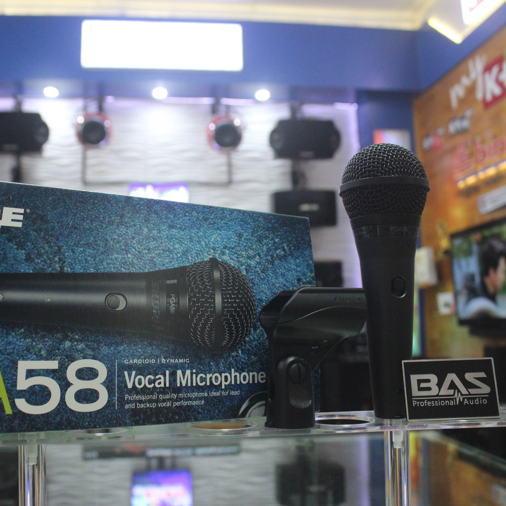 Shure PGA58/LC, mic karaoke có dây, chất lượng cao, hát cực nhẹ, hàng chính hãng, bảo hành 12 tháng