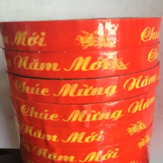 băng keo in chữ Chúc Mừng Năm Mới