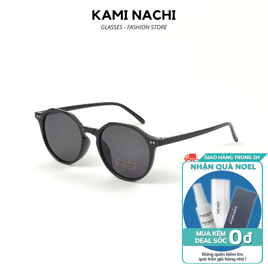 Gọng kính mát thời trang nam nữ KAMI NACHI dáng tròn size lớn phong cách đơn giản Z3366 - MAT [CÓ THỂ LẮP TRÒNG CẬN]