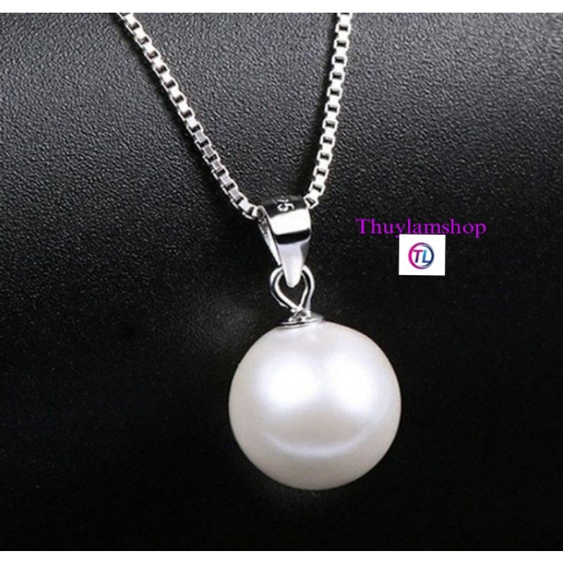 Dây chuyền bạc 925 mặt hạt châu vĩnh viễn bảo hành