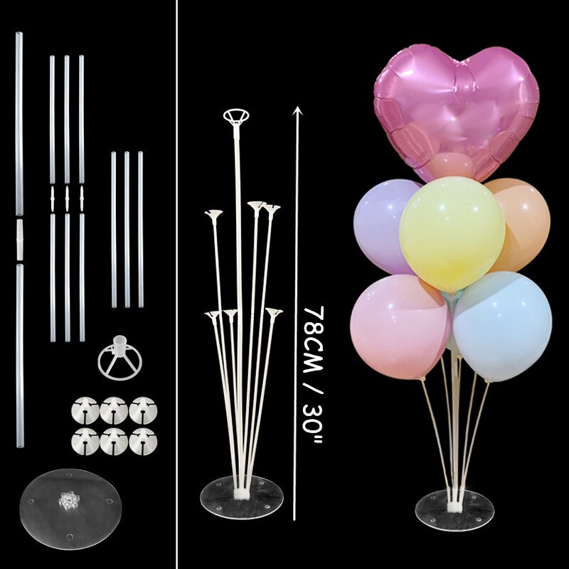 Bộ giá đỡ bong bóng bằng nhựa trang trí tiệc cưới/tiệc sinh nhật tiện dụng