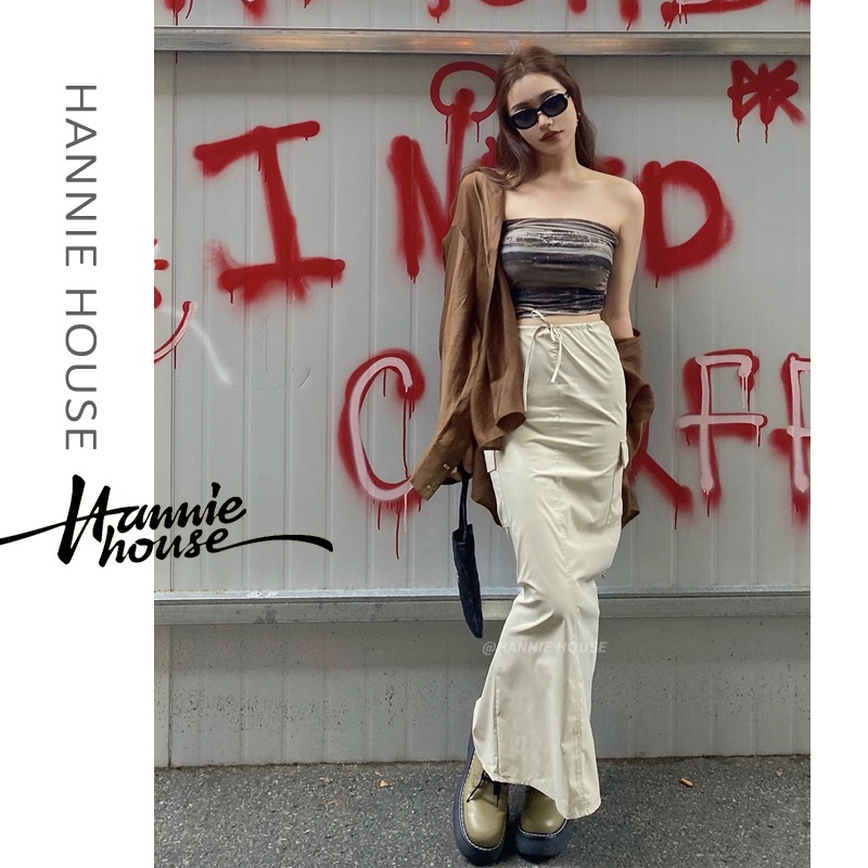 Chân Váy Maxi Lưng Thấp Đan Dây Màu Trơn Thời Trang Cho Nữ