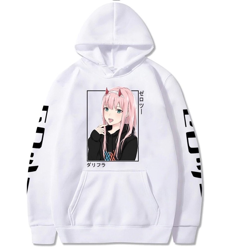 Áo hoodie in hình anime Darling In The Franxx Kawaii Zero Two nam nữ đủ size