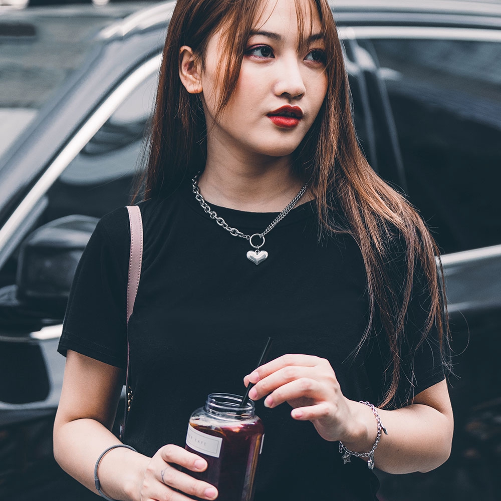 Dây Chuyền Inox Hình Trái Tim Cá Tính Thời Trang Cho Nữ | BigBuy360 - bigbuy360.vn