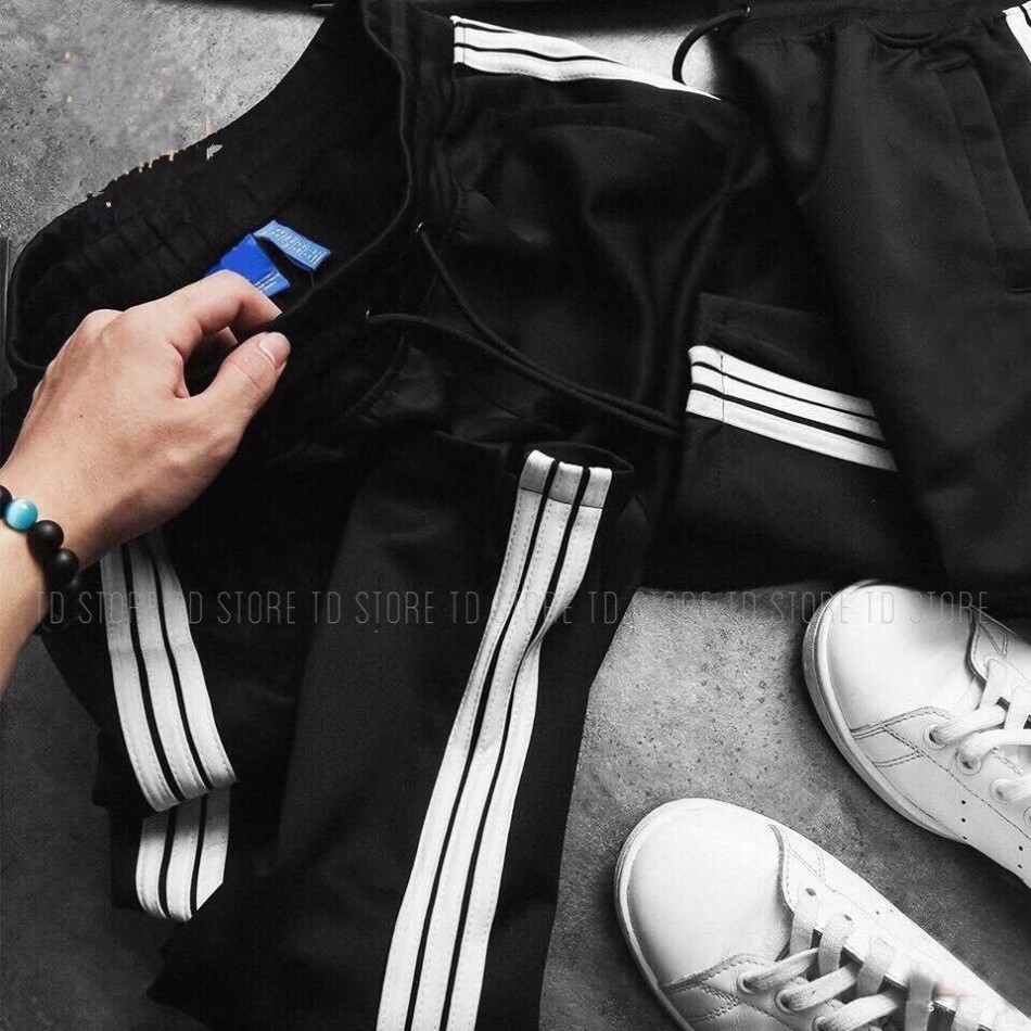 Quần thể thao nam nữ JK fashion nỉ dày dặn 3 sọc Jogger | BigBuy360 - bigbuy360.vn