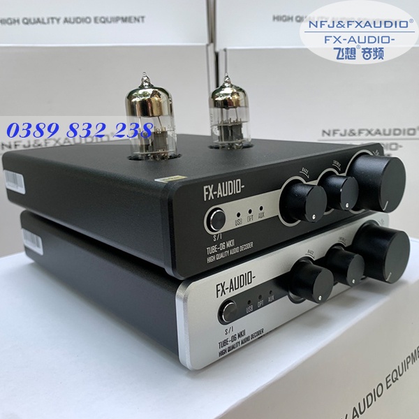Tiền Khuếch Đại + DAC ES9018K2M Chuẩn Hires audio FX AUDIO - Tube 06mk2 - Bản Nâng Cấp Mạnh Mẽ Tube 06