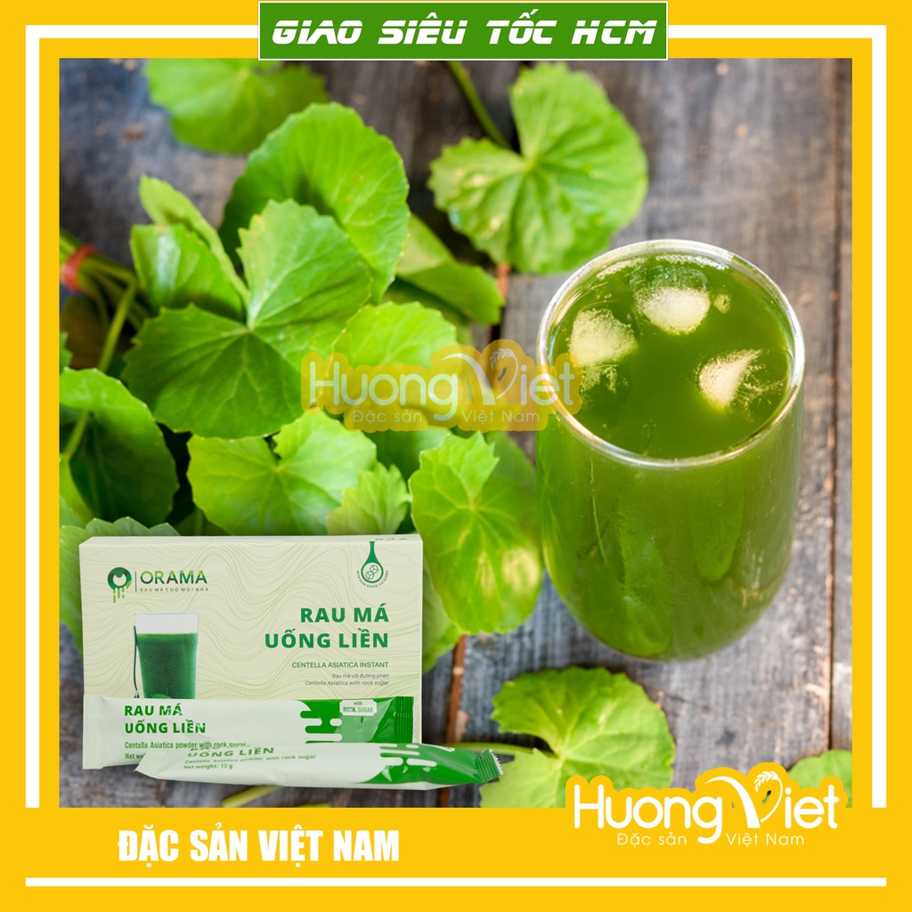 Bột rau má nguyên chất uống liền, bột rau má sấy lạnh Quảng Thanh từng gói tiện lợi dễ dàng pha chế nhanh