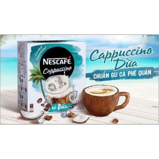 Hộp 10 Gói x 20gr Nescafe Capuchino Dừa