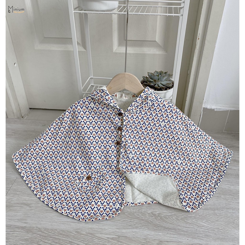 Áo Choàng Chống Nắng Cho Bé Trai, Bé Gái, Áo Cánh Dơi Ponchoni, Chất Liêu Cotton , thoáng mát (Size 0-6 tuổi)
