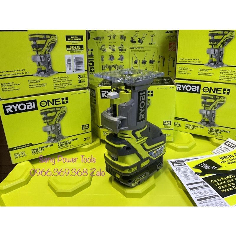 Máy phay gỗ RYOBI 18V ONE➕ P601
