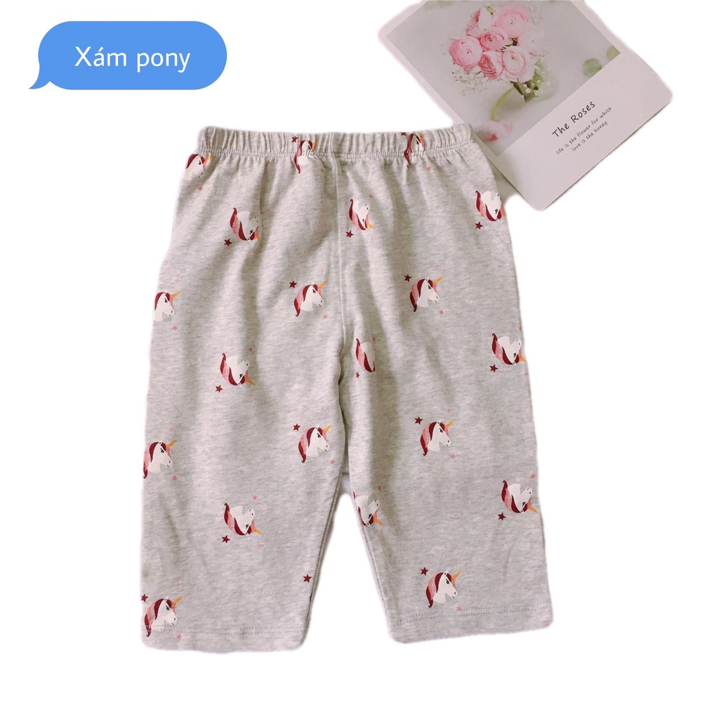 Quần Thun Lửng Bé Gái Form ôm vừa Legging, Chiều dài tới gối - Trang 25Kids-  AQ029