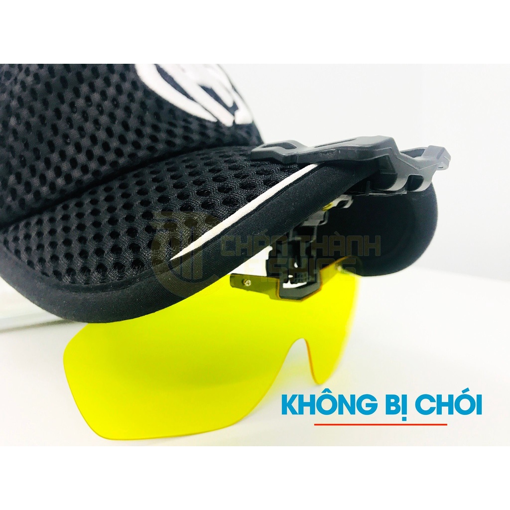Mắt Kính Kẹp Mũ Đài Loan – Vàng  - thời trang câu cá