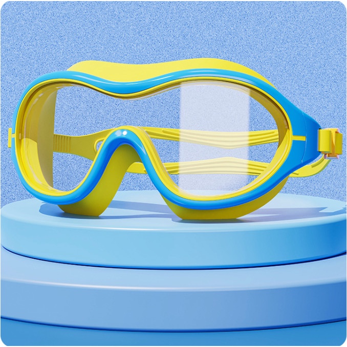 Kính bơi Yuke góc nhìn rộng CHỐNG NƯỚC mắt kính HD trong suốt chống sương mù cho bé gái và trai YJ2060 - Hộp đen