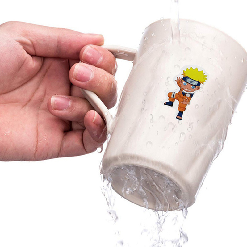 flowersqueen Set 50 sticker hình nhân vật hoạt hình Naruto dễ thương trang trí điện thoại máy tính xách tay vali