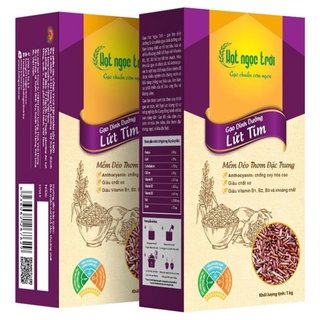 Gạo Lứt Tím - Hạt Ngọc Trời 1kg - chố ng oxi hóa, giàu chất xơ, giàu vitamin và khoáng chất