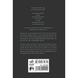 Sách Nhã Nam - Sữa Và Mật ( Tác giả Rupi Kaur)