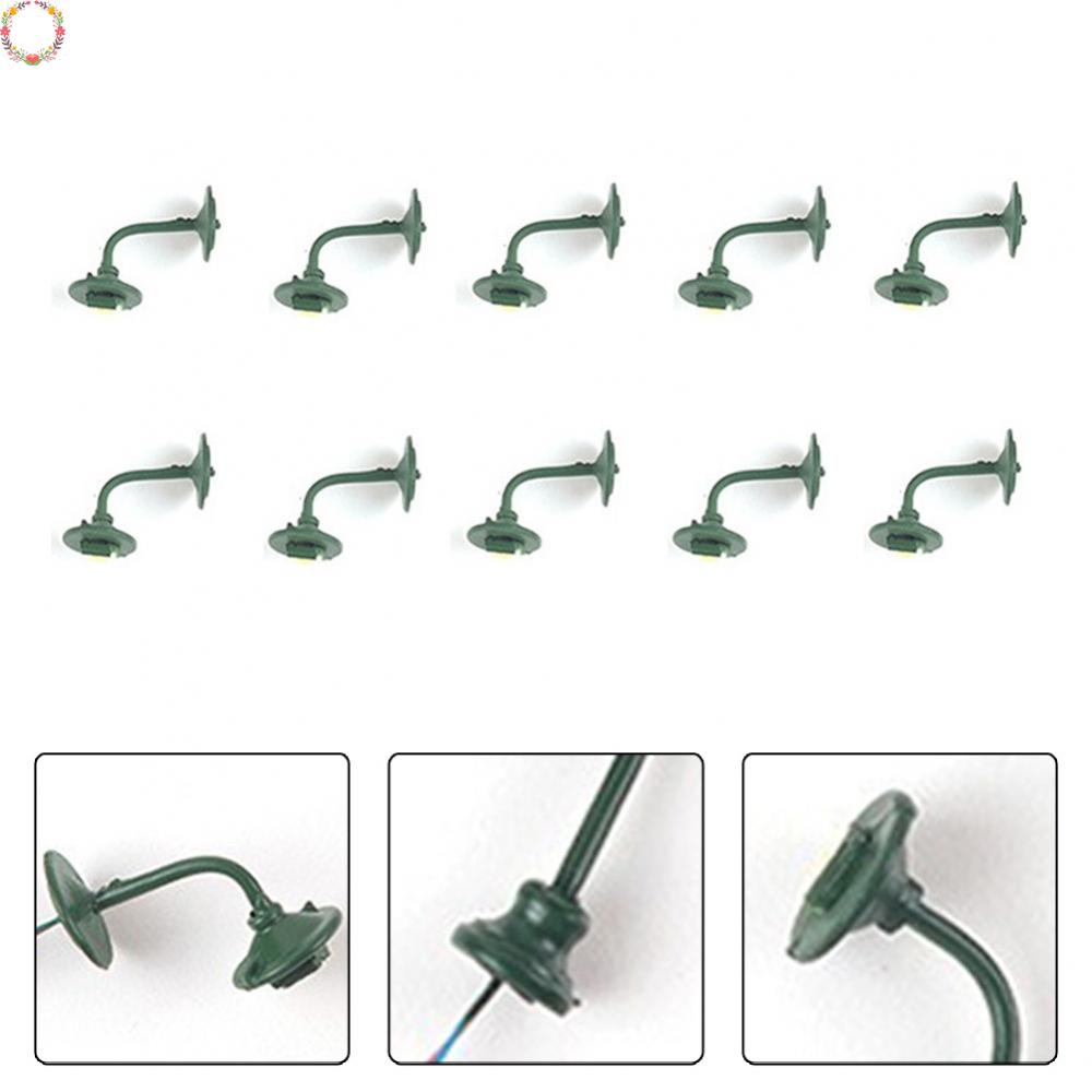 [Cảnh] 10 Mẫu Bàn Cát Trang Trí Đèn Tường LED Một Đường Ánh Sáng Trắng Ấm Màu Xanh Lá Cây 1:87