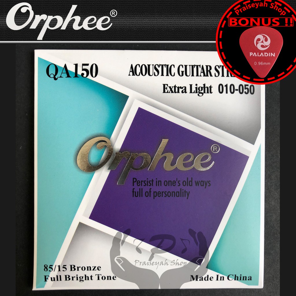 Dây Đàn Guitar Acoustic 0.10 Orphee Qa150 Original Qa 150