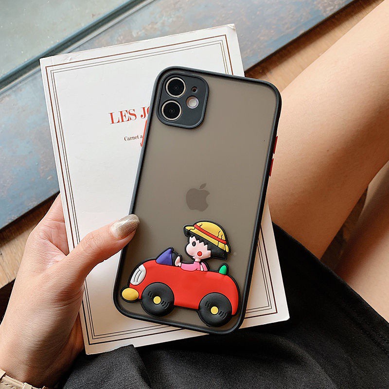 Ốp điện thoại phối hoạt hình Wanzi dành cho IPhone 7plus 8plus Xr X Xs Xsmax