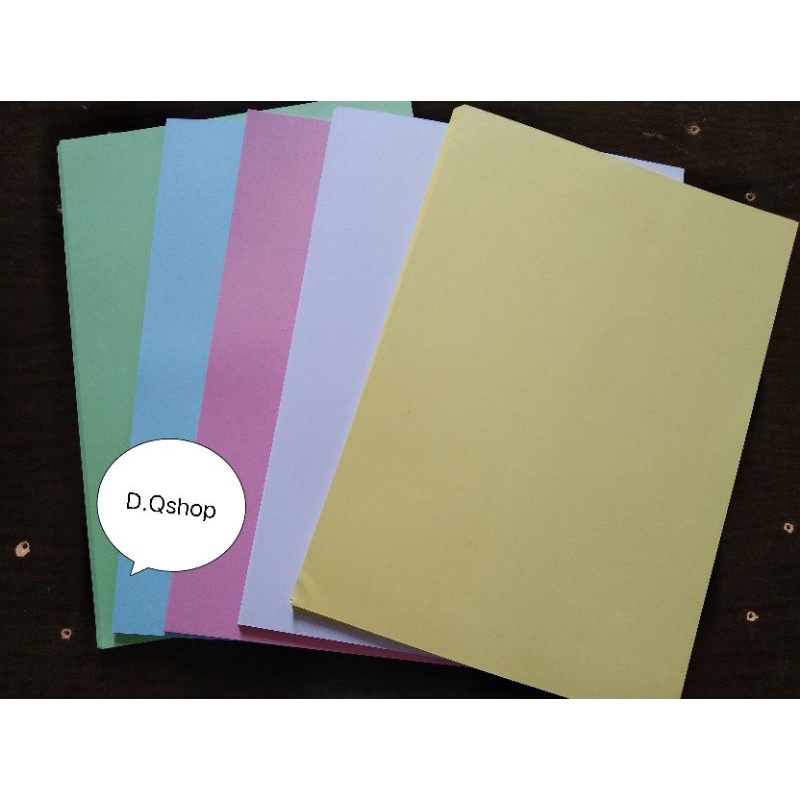 set 100 tờ bìa màu cứng khổ A4 siêu rẻ 5 màu