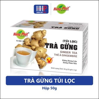 Date mới nhất - hùng phát trà gừng túi lọc - ginger tea 10g