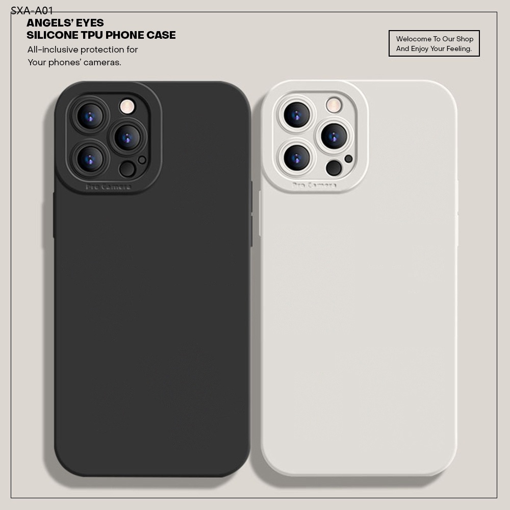 Samsung Galaxy A01 A70 A72 A6 A7 A9 A9S Plus 2018 5G Cho Ốp lưng điện thoại In Hình Simple Solid Color