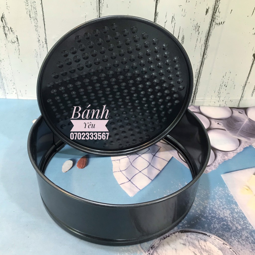 Khuôn tròn đế rời chống dính có khóa
