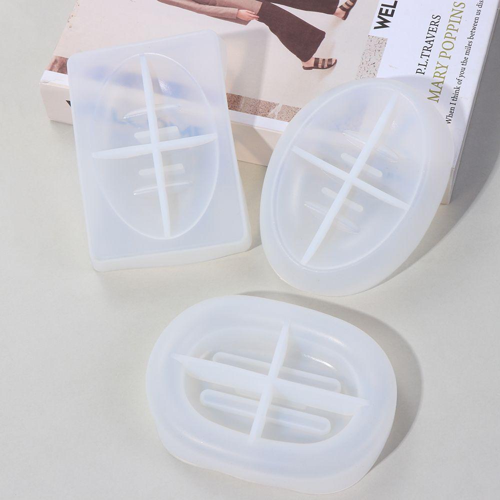 Khuôn Làm Xà Phòng Hình Vuông / Oval Nghệ Thuật DIY