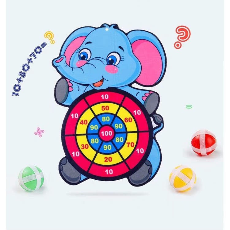 Đồ Chơi Phi Tiêu Bóng Dính Treo Tường Cho Bé Rèn Luyện Khéo Léo Phản Xạ Độ Chính Xác - DC242