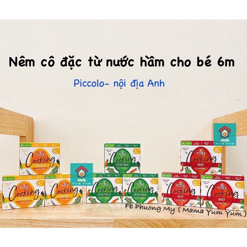 Date 9,11/2022 Gia vị viên nêm cô đặc từ nước hầm PICCOLO cho bé 6 tháng ăn dặm của Anh (Picolo) cho bé dị ứng đạm bò